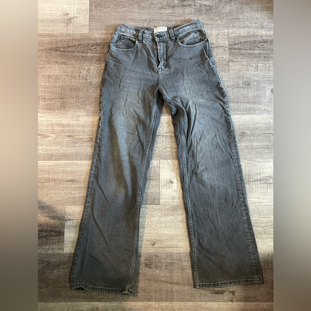 We The Free Men's Dark Gray Straight Jeans